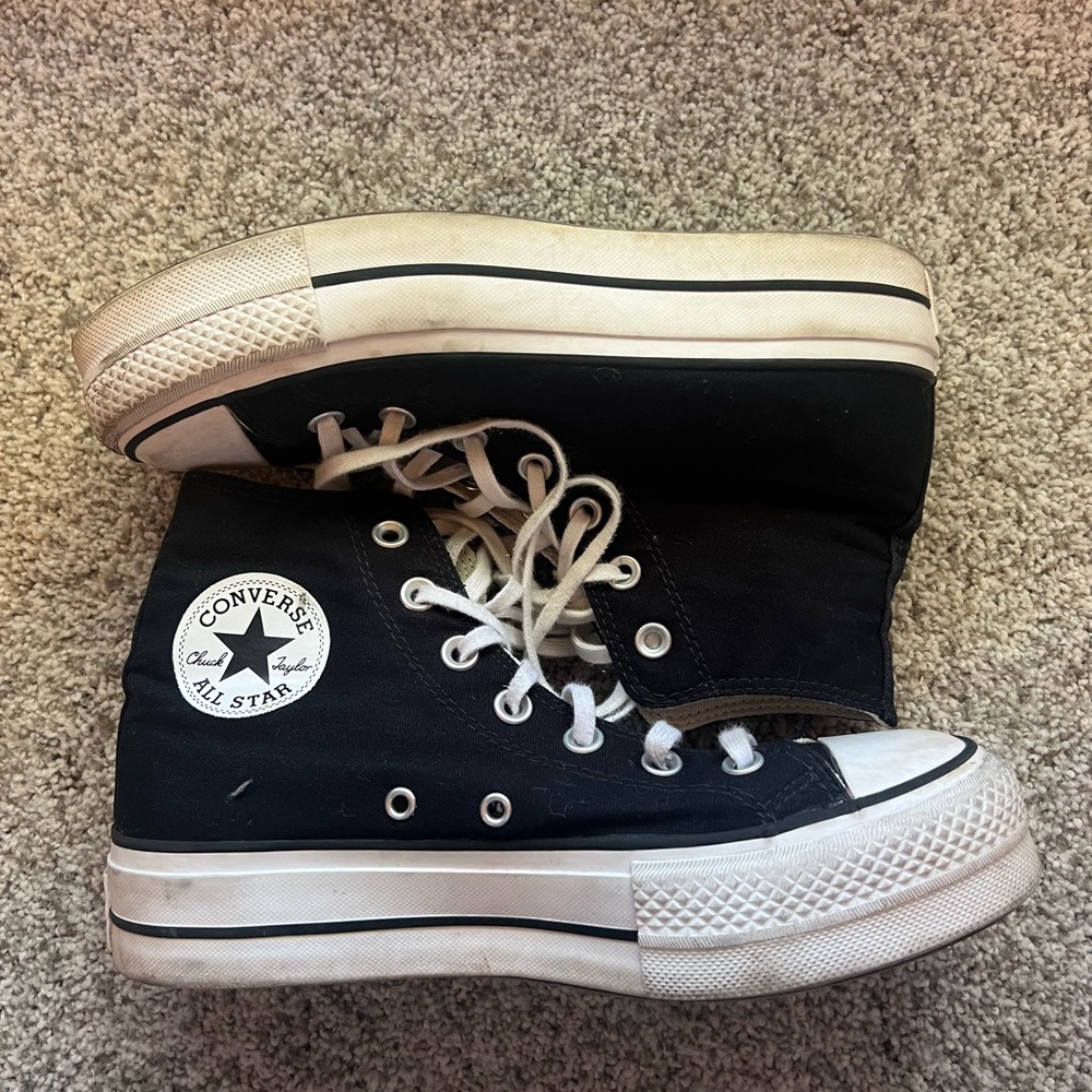 Converse Black High Top Sneakers
